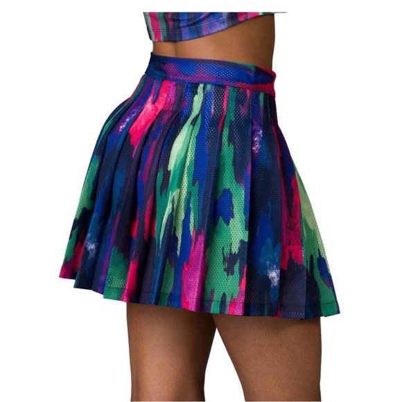 Adidas Women's Colorful Pleated Mini Skirt - Picture 2 of 6